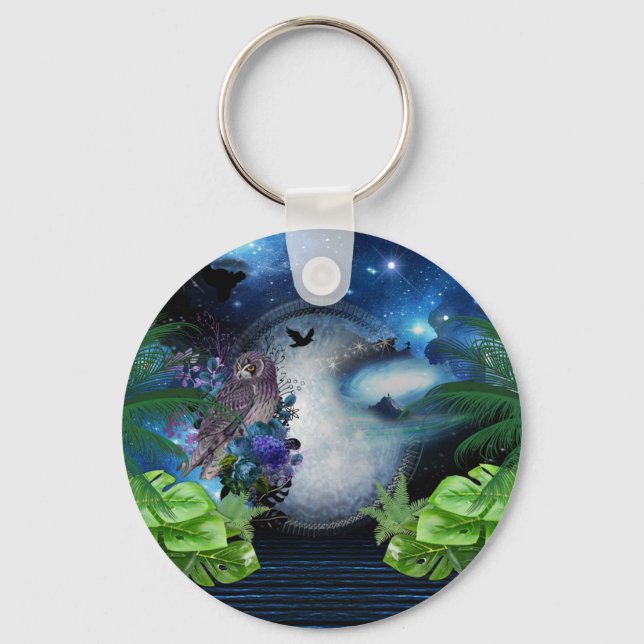 Galaxy-Portal Wedding guests gift Keychain (Front)