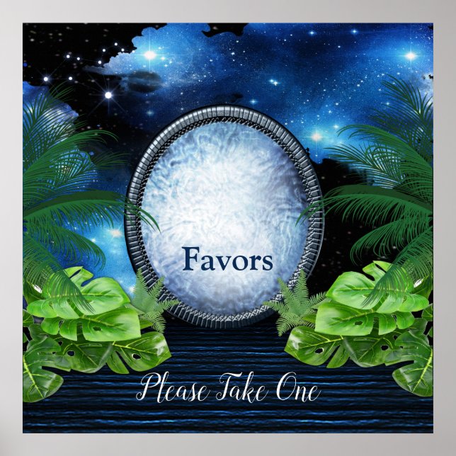 Galaxy Portal Wedding Poster (Front)