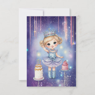 Galaxy Princess Birthday Card