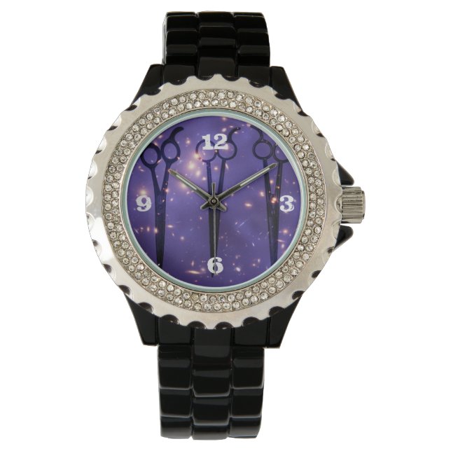 galaxy purple hair stylist hairstylist scissors watch (Front)