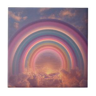 Galaxy Rainbow Ceramic Tile