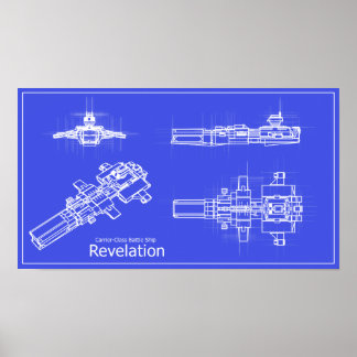 Galaxy Revelation Blueprints Poster
