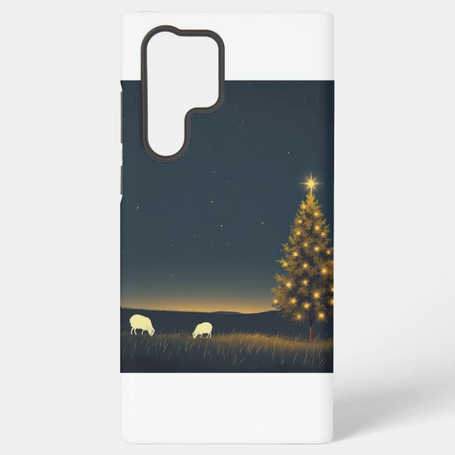Galaxy S22 Ultra PhoneCase Christmas Winter Night2 Samsung Galaxy Case (Back)