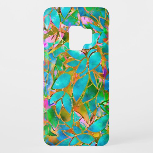 Galaxy S9 Case BarelyThere Floral Stained Glass