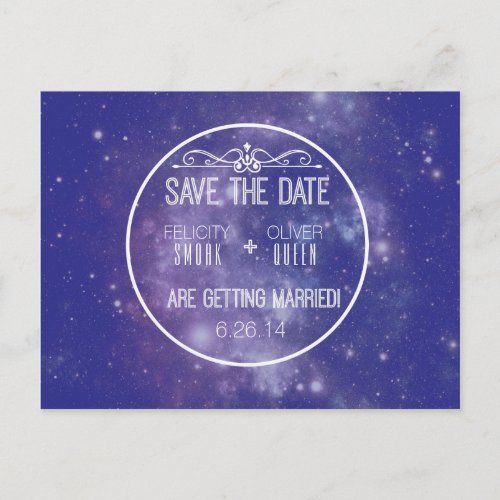 Galaxy Save The Date Postcard