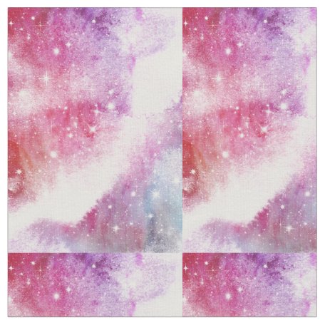 Galaxy And Space Pattern Fabric | Zazzle