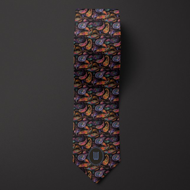 Galaxy Skies Paisley Neck Tie (Creator Uploaded)