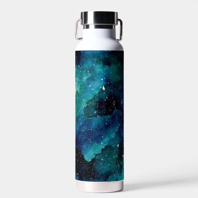 Galaxy Space Adventure Nature Stars Planets Teen  Water Bottle (Front)