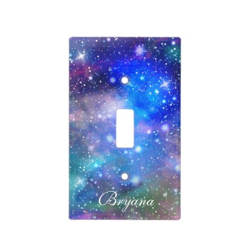 Galaxy Space Bedroom Light Switch Cover