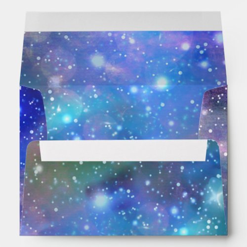 Galaxy Space Birthday Party Card Spacy Envelope