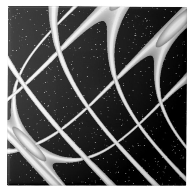 Galaxy Space Design Ceramic Tile (Front)