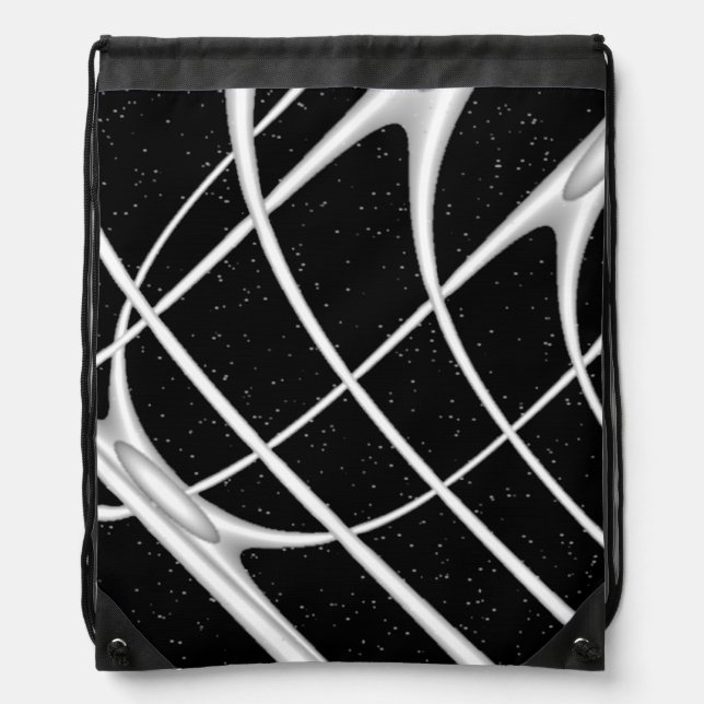 Galaxy Space Design Drawstring Bag (Front)