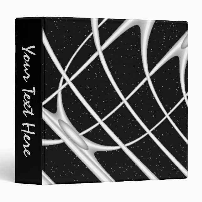 Galaxy Space Design Personal 3 Ring Binder (Front/Spine)