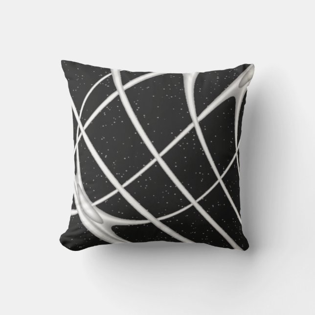 Galaxy Space Design Throw Pillow (Front)
