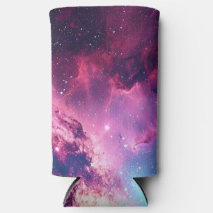 Galaxy space glitter nebula purple pink universe seltzer can cooler