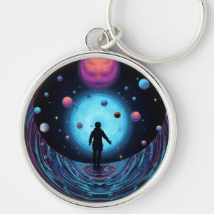 Galaxy space keychain for Galaxy lovers