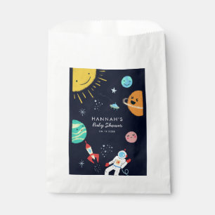 Galaxy Space Planets Baby Shower Favor Bag