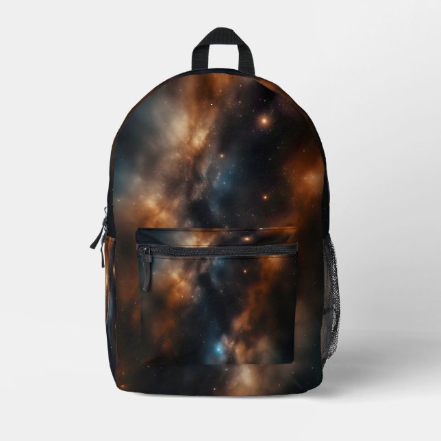 Galaxy Space  Printed Backpack (Front)