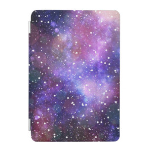 Galaxy space stars purple blue illustration iPad mini cover