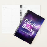 Galaxy Space Stars Ultra Violet Purple Nebula Planner<br><div class="desc">Galaxy pattern background in vibrant ultra violet purple, hot electric pink and bold cobalt blue - this starry design is so stylish and on-trend! It's an edgy, eye-catching space-age statement in branding your business or personal endeavor. Perfect for contemporary, trend-setter marketing. • Customize it! Click the "Customize" button to change...</div>