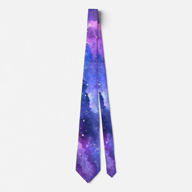 Galaxy Space Themed Work Party Fun  Neck Tie (Front)