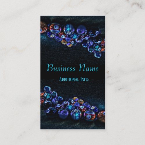 Galaxy Sparkle Billiards Business Card 2