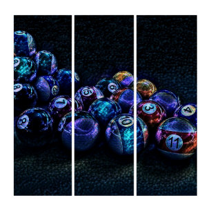 Galaxy Sparkle Billiards Panel Wall Art
