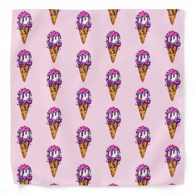 Galaxy Sparkling Ice Cream Bandana (Front)
