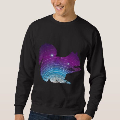 Galaxy Squirrel Out Of Space Stars Astronomy Squir Sweatshirt