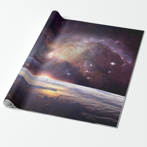 Galaxy star infinity cosmos dark wrapping paper