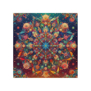 GALAXY STAR WOOD WALL ART