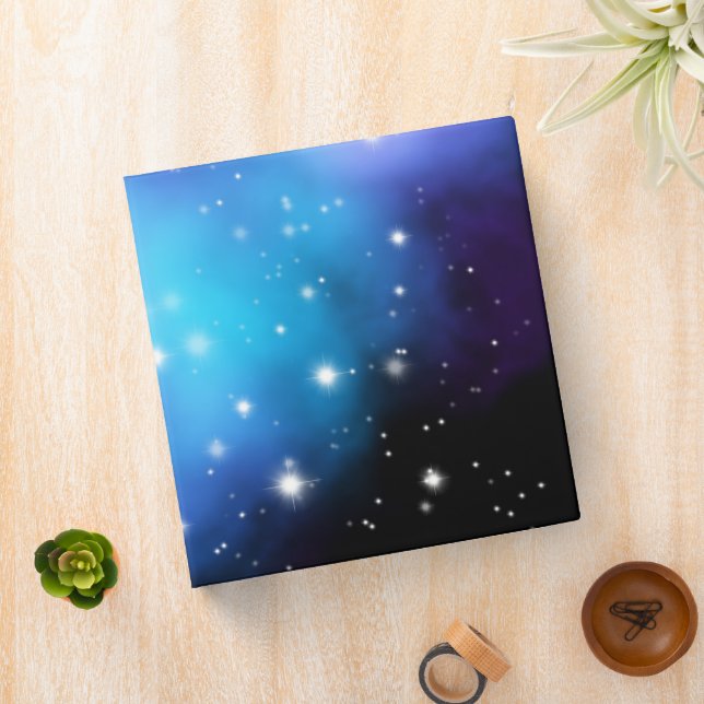 Galaxy Starlight Space Clouds 3 Ring Binder (In Situ)