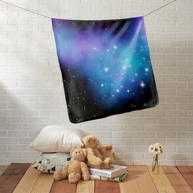 Galaxy Starlight Space Clouds Baby Blanket (In Situ)