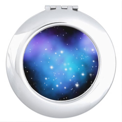 Galaxy Starlight Space Clouds Compact Mirror