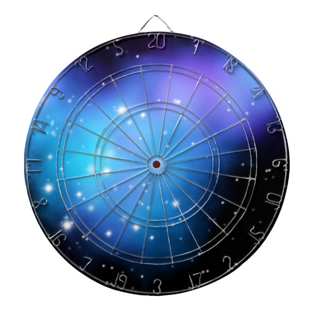 Galaxy Starlight Space Clouds Dart Board (Front)