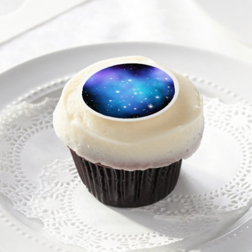 Galaxy Starlight Space Clouds Edible Frosting Rounds