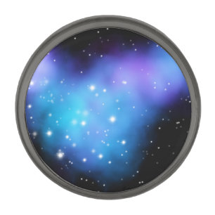 Galaxy Starlight Space Clouds Gunmetal Finish Lapel Pin