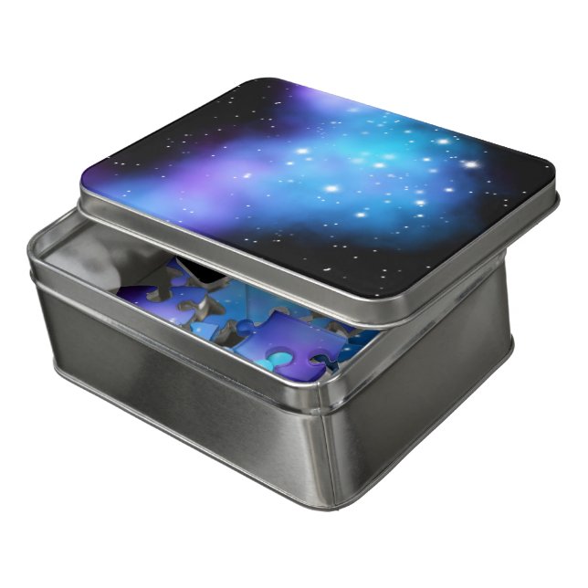 Galaxy Starlight Space Clouds Jigsaw Puzzle (Lid Open)