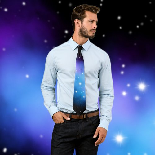 Galaxy Starlight Space Clouds Neck Tie