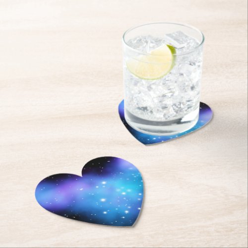 Galaxy Starlight Space Clouds Paper Coaster