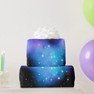 Galaxy Starlight Space Clouds Wrapping Paper