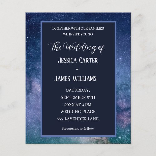 Galaxy Starry Night Outer Space Universe Wedding