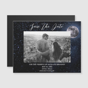 Galaxy Starry Night Stars Sky Wedding Moon Magnet