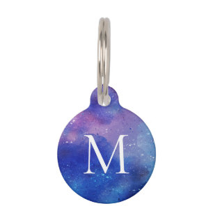 Galaxy Starry Outer Space Sky Pet ID Tag