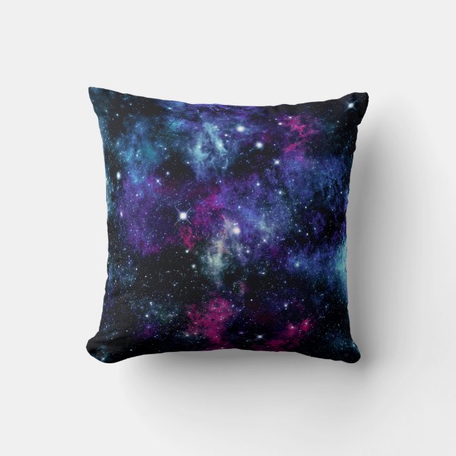 Galaxy Stars 3 Throw Pillow (Front)