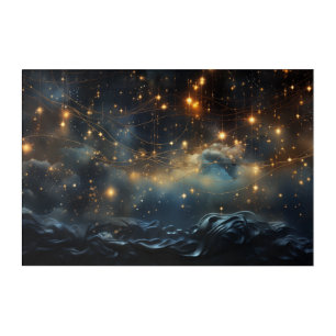 Galaxy Stars and Nebula Acrylic Wall Art