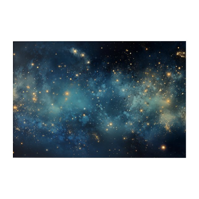 Galaxy Stars and Nebula Acrylic Wall Art (Front)