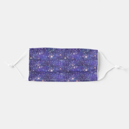 Galaxy Stars Cosmic Outer Space Universe Blue Adult Cloth Face Mask