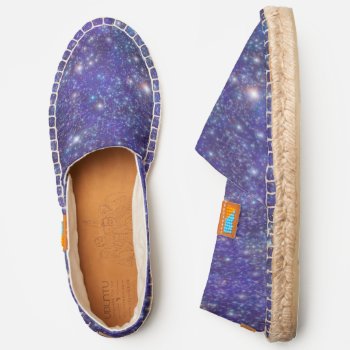 Galaxy Stars Cosmic Outer Space Universe Blue Espadrilles by LaborAndLeisure at Zazzle