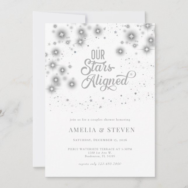 Galaxy Stars | Couples Shower Invitation (Front)